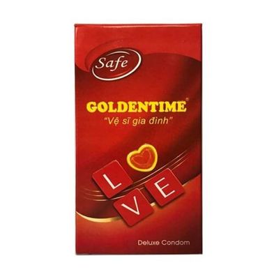 (Chính hãng) Bao Cao Su Goldentime Hộp 10 Chiếc Cao cấp