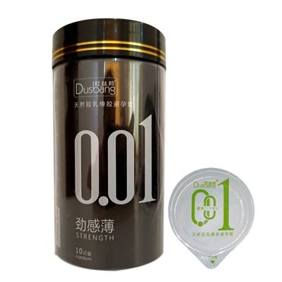 (Hộp 10 Cái) Bao Cao Su Dusbang 0.01 Lon Đen Chính Hãng