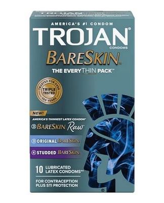 (Hộp 6 Cái) Bao cao su tự nhiên siêu mỏng Trojan BareSkin Chính hhãng