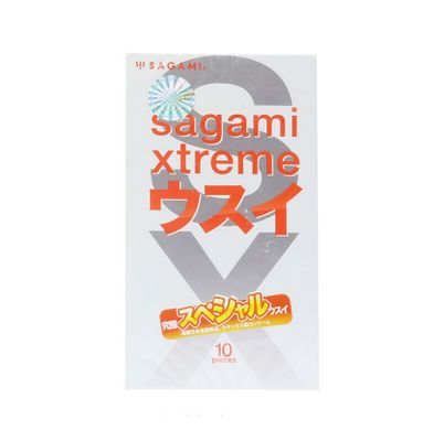 (Hộp 10 Cái) Sagami Super Thin - Bao cao su siêu mỏng chính hãng