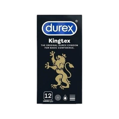 (Hộp 12 Cái) Bao cao su size 49mm, ôm sát - Durex Kingtex Chính hãng
