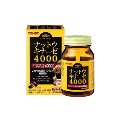 Viên Uống Orihiro Nattokinase 4000FU Nhật Bản - Tăng Cường Trí Nhớ, Hỗ Trợ Tuần Hoàn Máu, Cải Thiện Giấc Ngủ Chất Lượng