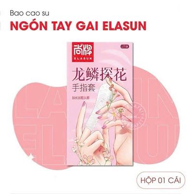(Hộp 1 Cái) Bao Cao Su Ngón Tay Gai Elasun 1 Ngón Chính Hãng