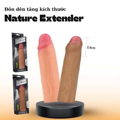 (Hộp 1 Cái) Bao Cao Su Đôn Dên Tăng Kích Thước Nature Extender Tăng 1.5