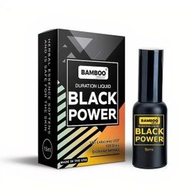 Gel bôi trơn hỗ trợ dành cho nam giới USA Bamboo Delay – Black Power 15ml chính hãng