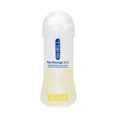 (Chai 200ml) Gel bôi trơn Shell Play Massage 2 in 1 Collagen chính hãng