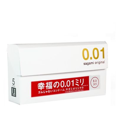 (5 Cái) Bao Cao Su Sagami Original 0.01 Siêu Mỏng Chính Hãng