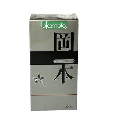 (HỘP 10 CÁI) BAO CAO SU OKAMOTO VANILLA CHÍNH HÃNG