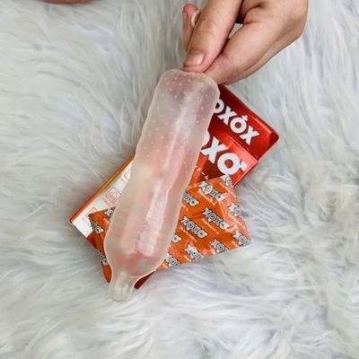 Bao Cao Su XOXO Nhật Bản Hộp 10 Chiếc - Chất Liệu Polyurethane Siêu Mỏng, Gân Gai Kích Thích Tột Đỉnh