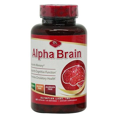 Viên uống Alpha Brain Olympian Labs - Hỗ trợ tuần hoàn não và cải thiện trí nhớ, tăng cường khả năng tập trung, 60 viên