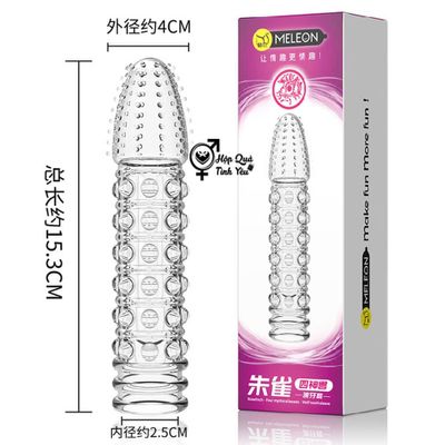 Bao Cao Su Đôn Dên Meleon Rosefinch – Silicon Y Tế Siêu Mềm, Tăng Kích Thước 2-3cm & Hàng Trăm Gai Nhỏ Massage Tăng Khoái Cảm (Hộp 1 Cái)