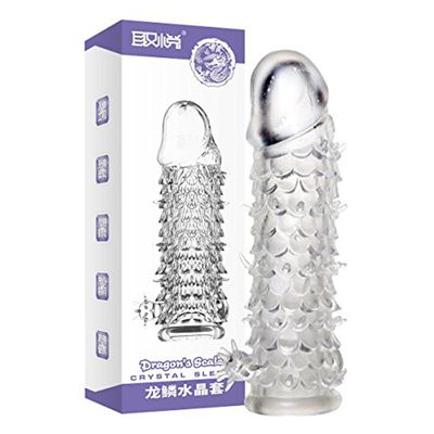 Bao Cao Su Đôn Dên Vảy Cá Dragon's Scale – Tăng Kích Thước 3cm, Thiết Kế Vảy Gai Massage & Kéo Dài Thời Gian (Hộp 1 Cái)