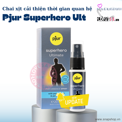 (Snapshop) Gel Bôi Trơn Dạng Xịt Kéo Dài Thời Gian Pjur Superhero Ultimate Chính Hãng