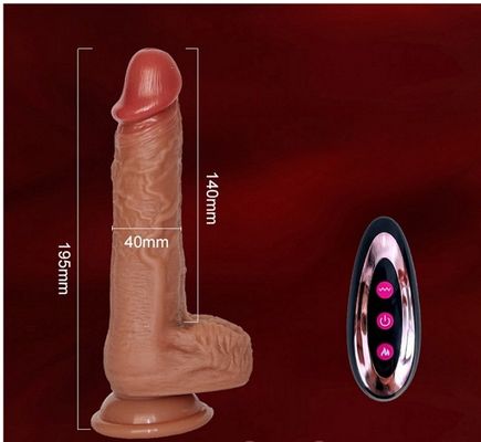 Dương Vật Giả Chuyên Sâu Luxury – 48 Tần Số Xung Động & Thụt Xoay, Tích Hợp Tỏa Nhiệt, Silicon Y Tế Cao Cấp (Điều Khiển Từ Xa)