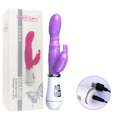 Máy Massage Kích Thích Kép Young Love – 12 Chế Độ Rung, 8 Tần Số Chuyển Động, Silicon Y Tế An Toàn (Sạc USB)