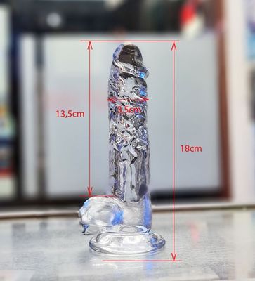 Dương Vật Silicon LoveToy Crystal – Thiết Kế Trong Suốt Cao Cấp (Hít Tường Siêu Chắc, Mềm Dẻo, Chuẩn Thẩm Mỹ)