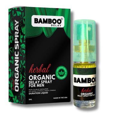 Chai Xịt Kéo Dài Thời Gian Bamboo Herbal Organic 5ml – Thảo Mộc Thiên Nhiên USA Không Nóng Rát