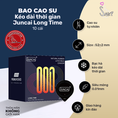 (Snapshop) Bao Cao Su Kéo Dài Thời Gian Juncai Long Time Chính Hãng