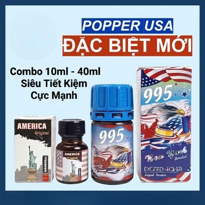 (Che Tên Khi Giao) Popper combo 50ml cực mạnh chi ng lờn Hộp Trắng Kín
