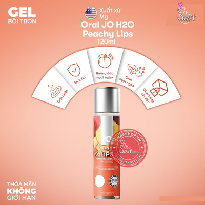(Snapshop) Oral Trơn Jo H20 Peachy Bôi Lips Chính Gel Hãng