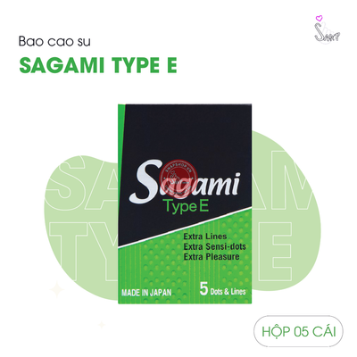 (Snapshop) Bao Cao Su Sagami Type E Siêu Điểm Gân Nổi Chính Hãng