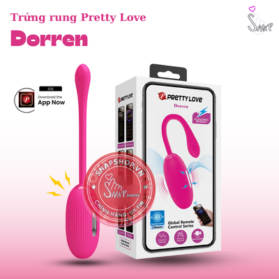 (Snapshop) Trứng Rung Pretty Love Dorren Điều Khiển App Chính Hãng