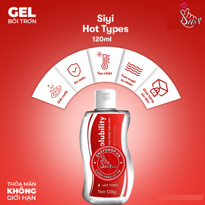 (Snapshop) Gel Bôi Trơn Nóng Ấm Siyi Hot Types Chính Hãng