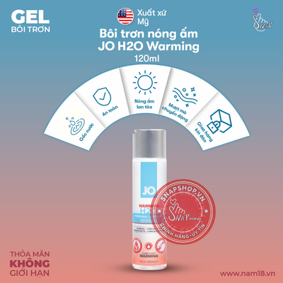 (Snapshop) Gel Bôi Trơn Nóng Ấm Jo H2O Warming Chính Hãng