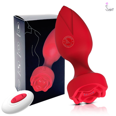 (Snapshop) Phích Cắm Hậu Môn Rose 10 Chế Độ Rung Chính Hãng