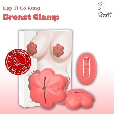 (Snapshop) Kẹp Vú Kích Thích Đầu Ti Breast Clamp 10 Chế Độ Rung Chính Hãng