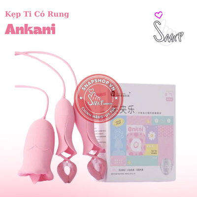 (Snapshop) Kẹp Vú Kích Thích Đầu Ti Ankni 20 Chế Độ Rung Chính Hãng