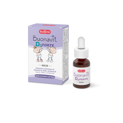 (Hàng nhập khẩu) Siro Buonavit D3 Forte hỗ trợ bổ sung vitamin D3, DHA và các acid béo cho trẻ chai 12ml