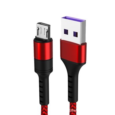 Cáp Sạc Nhanh Qc3.0 18W Bọc Dù Màu Đen Cổng Micro USB 236167