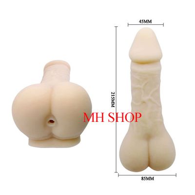 Dương vật giả kèm mông có lỗ hậu Silicone siêu kích thích, sextoy cho cả nam và nữ