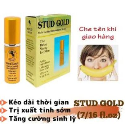 Chai xịt kéo dài thời gian cho nam Stud Gold Hàng Chính Hãng Anh Quốc