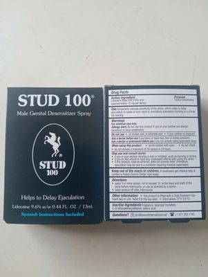 (mẫu mới)Chai xịt kéo dài thời gian quan hệ Stud 100 chính hãng, Chai 10ml