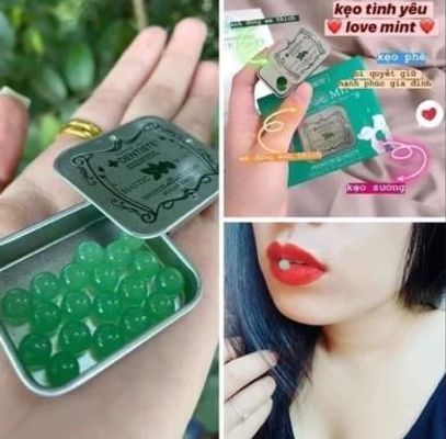 kẹo ngậm the mát bạc hà ,kẹo phòng the hộp 20 viên