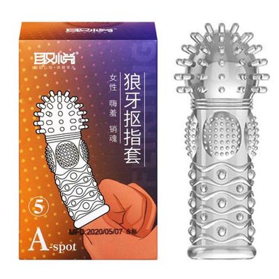 Bao cao su ngón tay Aichao A-spot 5 - Gai nổi lớn - Hộp 1 cái 326676