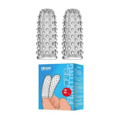 Bao cao su 2 ngón tay dài Aichao - Gai nổi lớn - Hộp 2 cái 326688