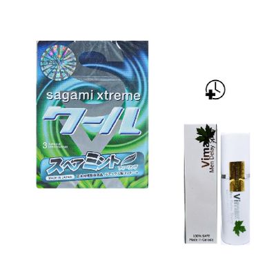 Bcs kéo dài thời gian Sagami + xịt dành cho nam giới