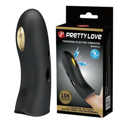 Bao Cao Su Ngón Tay Pretty Love Marico 18k Gold Rung Mạnh Pin Sạc