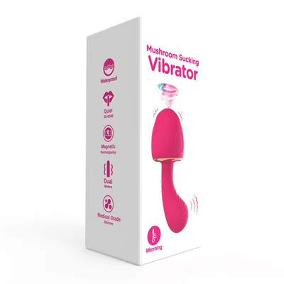 Trứng Rung Mushroom Sucking Vibrator Có Rung Và Hút Âm Đạo 10 Chế Độ