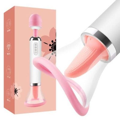Máy Massage Âm Đạo 3 Trong 1 Rung Liếm Hút 12 Chế Độ