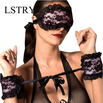 Set Đồ Chơi Dành Cho Dân BDSM Gồm Bịt Mắt Và Trói Tay