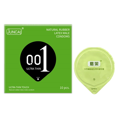 Bao cao su siêu mỏng Juncai 001 Ultra Thin Touch hộp 10 chiếc nội địa Trung giá rẻ tiết kiệm