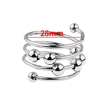  Đồ Chơi BDSM Bạo Dâm Vòng Bi Inox Xoắn Ốc