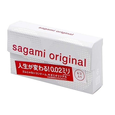Hộp 5 bao cao su Sagami Original 0.02mm ( Siêu Mỏng – Không Màu )