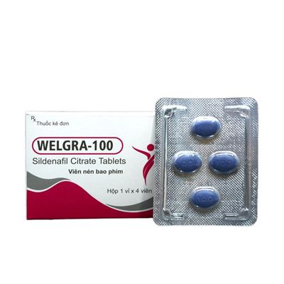 Viên uống tăng cường sinh lý nam Welgra 100mg hộp 4 viên tiêu chuẩn