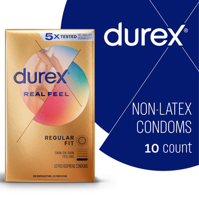 Bao cao su Non-Latex chất liệu cao cấp Durex Real Feel ( Hộp 10 )