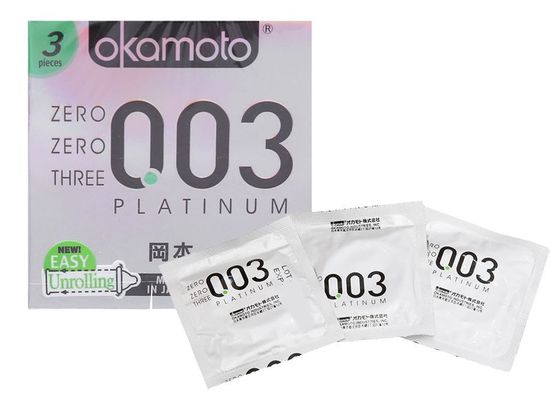 Bao Cao Su Cao Cấp Okamoto Platinum 0.03 ( Hộp 3 Cái )